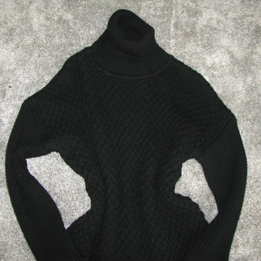 Calvin Klein black wool blend sweater S Minimalist